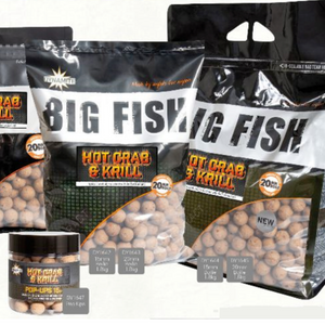 Dynamite Baits Hot Crab & Krill Bait Collection Boilies glug and Pop Ups