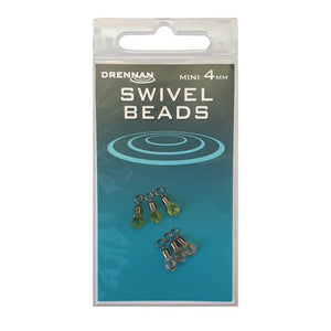 Drennan Swivel Beads - Mini & Medium, Perfect for Rig Setups, 4mm & 6mm Sizes