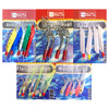 BZS Mixed Mackerel Feathers Rigs Hooks for Sea Fishing Selection Pack with Lures Bait Tackle Accessories to All Summer Species (5 packets)