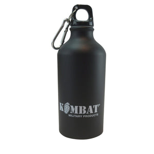Kombat UK Aluminium Water Bottle Black | Durable Outdoor Hydration Gear