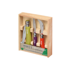 Opinel 3pc Gardeners Coloured Set – Essential Gardening Tools