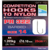 Preston Innovations PR 322 Competition Hooks to Nylon 10 Pack