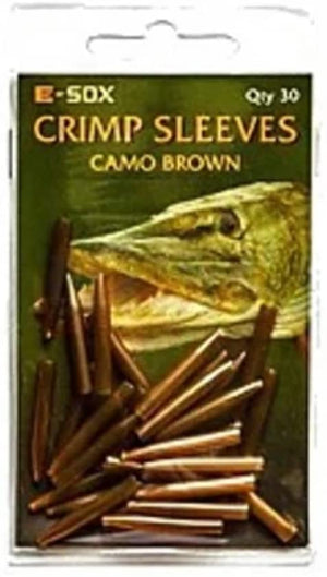 Drennan E-Sox Crimp Sleeves – Hardwearing & Flexible for Streamlined Pike Fishing Setups Pack Of 30