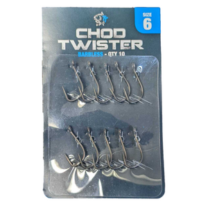 Nash Chod Twister Barbless Hooks Size 6