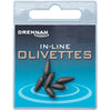 Drennan In-Line Olivettes Coarse Fishing Weights - Streamlined and Secure