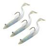 3pk Sidewinder Super Solid / Holo Sandeels Cod Bass Ling 6 inch Sea Fishing