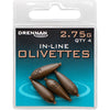 Drennan In-Line Olivettes Coarse Fishing Weights - Streamlined and Secure