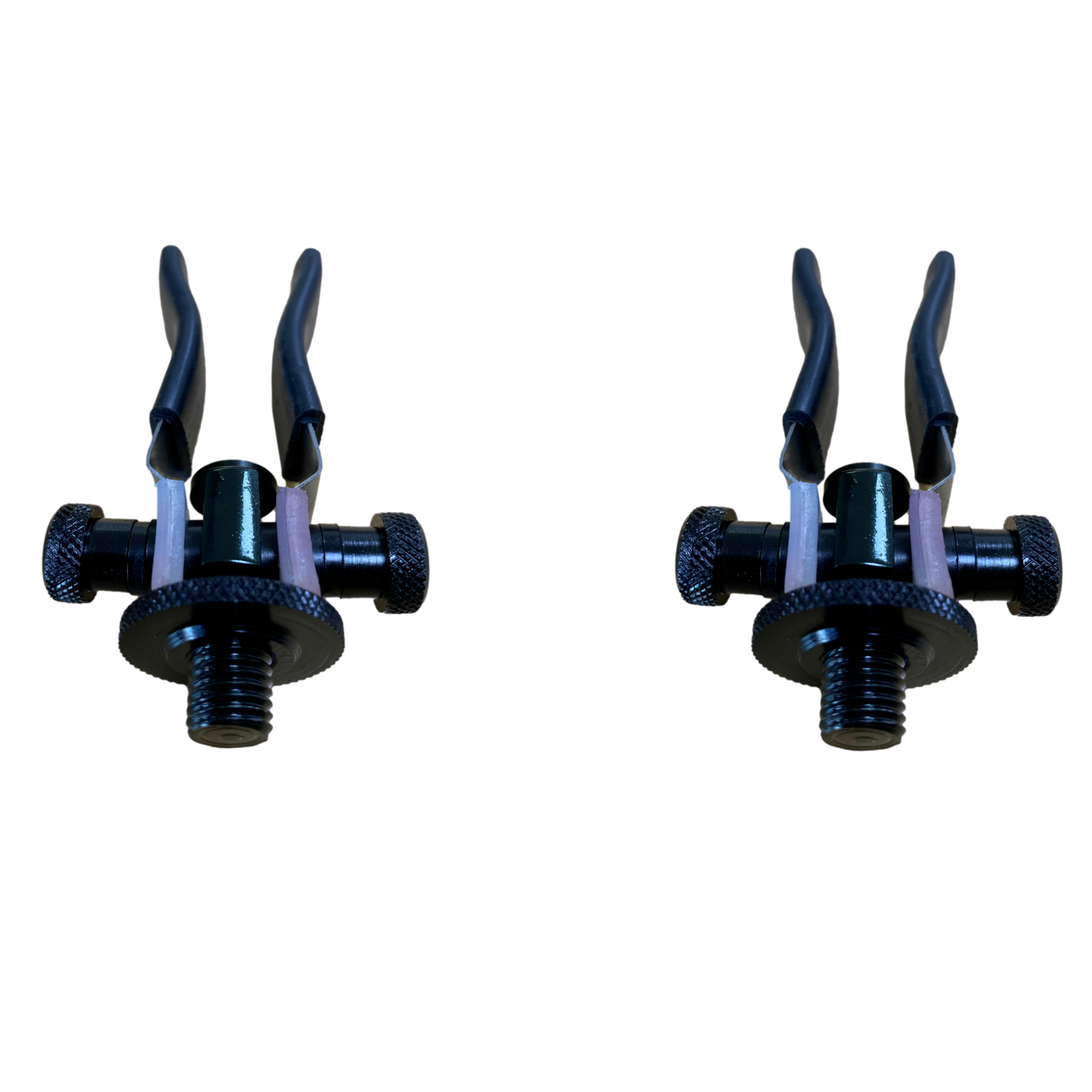 2 x BZS Black Aluminium Butt Rests Carp Fishing