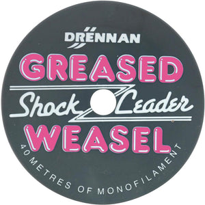 Drennan Greased Weasel Shock Leader 40M, Grey