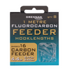Drennan 1 Metre Carbon Feeder Fluorocarbon Hooklength  12 14 16 fishing hooks to nylon