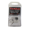 Taska Baseline Tungsten Rig Stops small Silty Black 25 pack