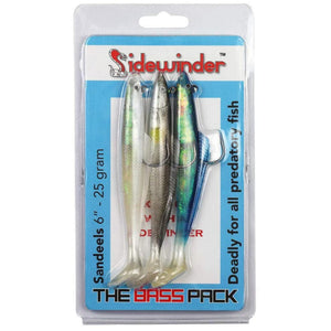 Sidewinder 4 inch Bass Pack lures