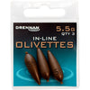 Drennan In-Line Olivettes Coarse Fishing Weights - Streamlined and Secure