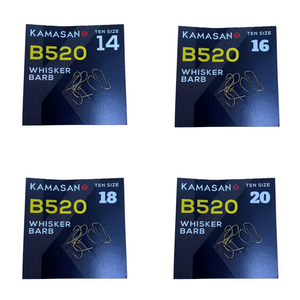 Kamasan B520 Whisker Barb Fishing Hooks	