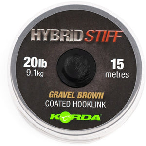 Korda Hybrid Stiff Gravel Brown 20lb 15m, KHY6