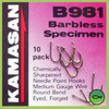 Kamasan  Specimen B981 Barbless Hooks Size 14