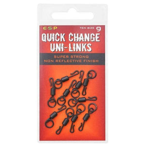 ESP Quick Change Uni Link Swivels – Ideal for Ronnie & Helicopter Rigs, Size 9 & 11