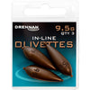 Drennan In-Line Olivettes Coarse Fishing Weights - Streamlined and Secure